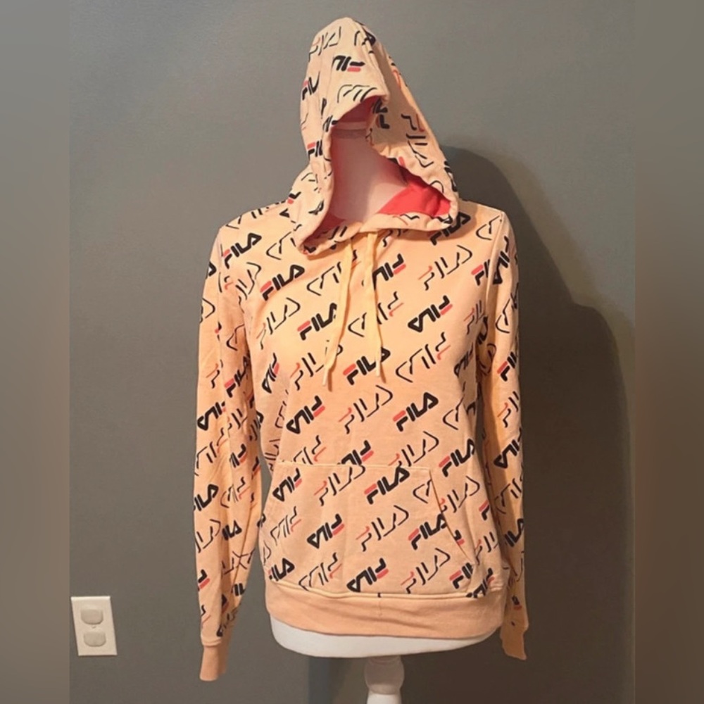 Fila Women's Light Pink Logo Hoodie